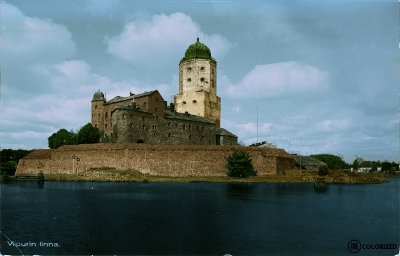 Ensimmäinen väritetty kuva Viipurinlinnasta